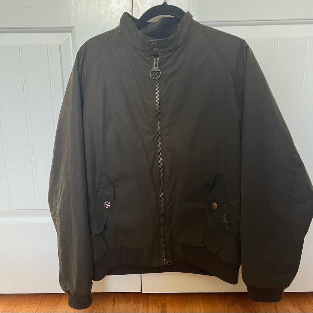 barbour international steve mcqueen merchant bomber | xl